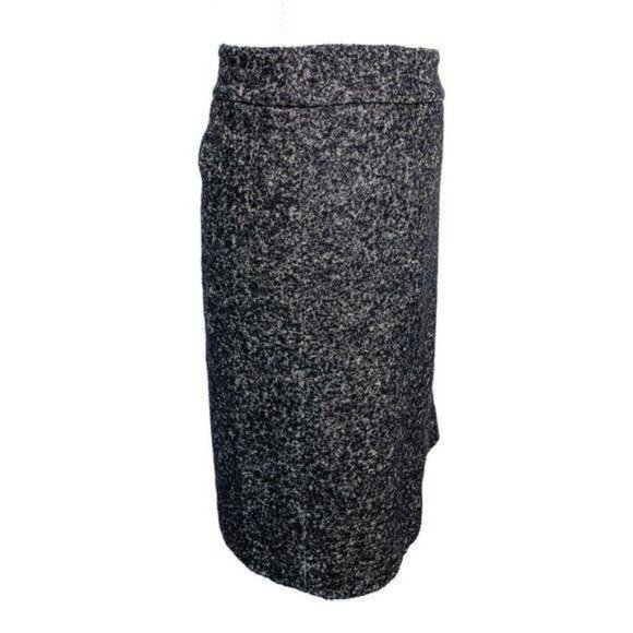 DKNY Tweed Knee Length Lined Pencil Straight Skirt - Picture 5 of 7